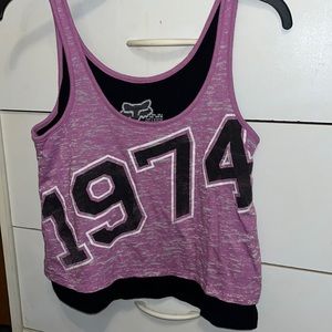 FOX RACING TANK/Size XSMALL/Layered black bottom/GREAT Condition
